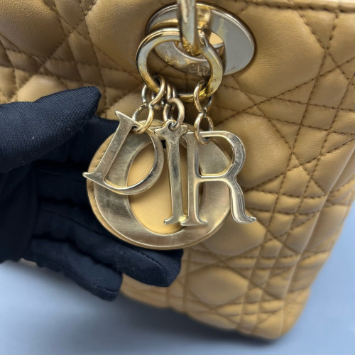 Dior Medium Lady Dior Calfskin Natural Tan Dior Medium Lady Dior Calfskin Natural Tan