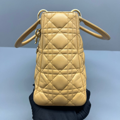 Dior Medium Lady Dior Calfskin Natural Tan Dior Medium Lady Dior Calfskin Natural Tan