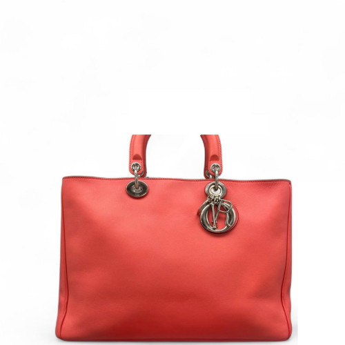 Dior Large Diorissimo Tote Grained Calfskin Pink