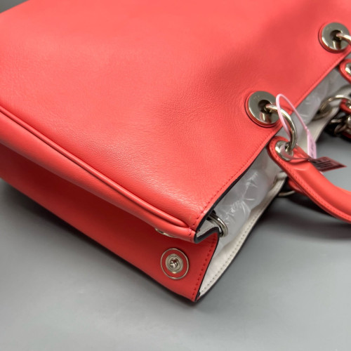 Dior Large Diorissimo Tote Grained Calfskin Pink