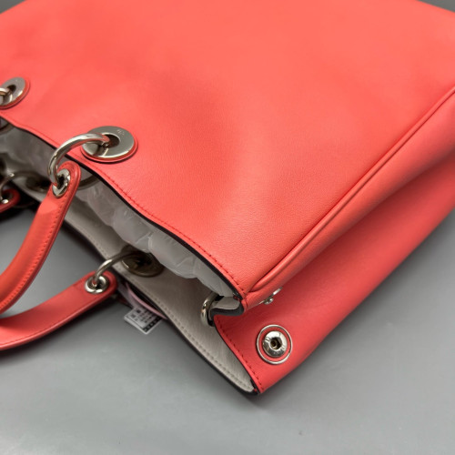 Dior Large Diorissimo Tote Grained Calfskin Pink