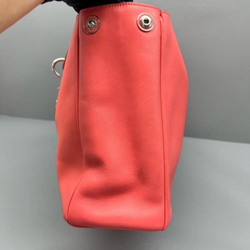 Dior Large Diorissimo Tote Grained Calfskin Pink