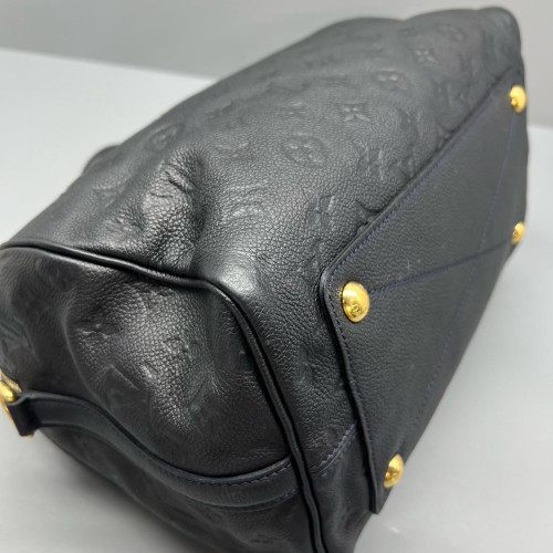 Louis Vuitton Speedy Bandouliere 30 Monogram Empreinte Navy Black