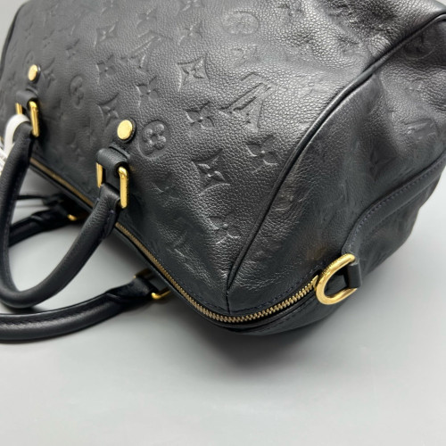 Louis Vuitton Speedy Bandouliere 30 Monogram Empreinte Navy Black