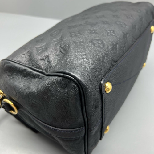 Louis Vuitton Speedy Bandouliere 30 Monogram Empreinte Navy Black