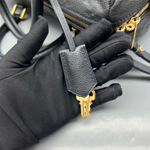 Louis Vuitton Speedy Bandouliere 30 Monogram Empreinte Navy Black