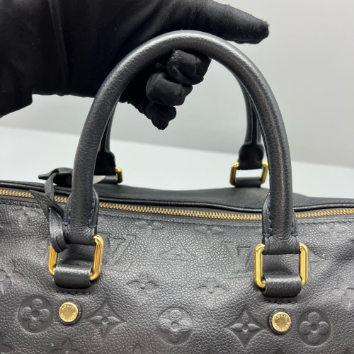 Louis Vuitton Speedy Bandouliere 30 Monogram Empreinte Navy Black