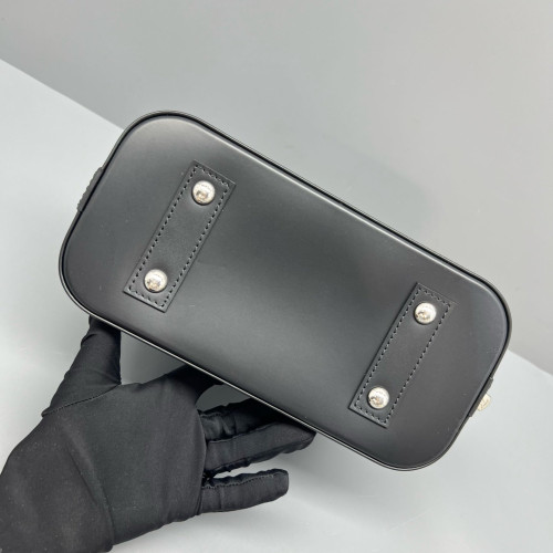 Louis Vuitton Alma BB Epi White Black Red
