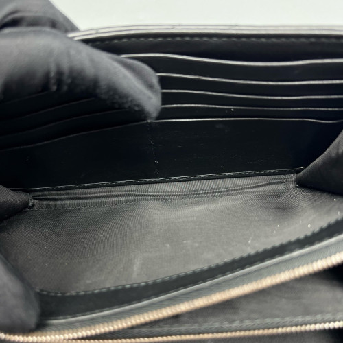 Gucci Matelasse GG Marmont Chain Wallet Calfskin Black