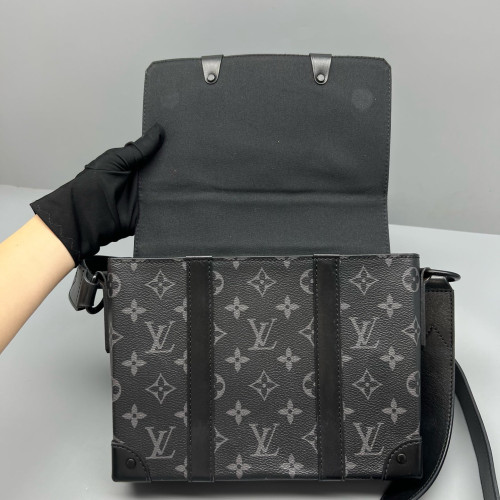 Louis Vuitton Trunk Messenger Monogram Eclipse Black