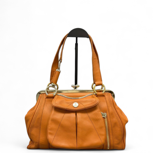 Celine Handbag Calfskin Orange