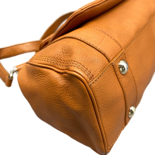 Celine Handbag Calfskin Orange