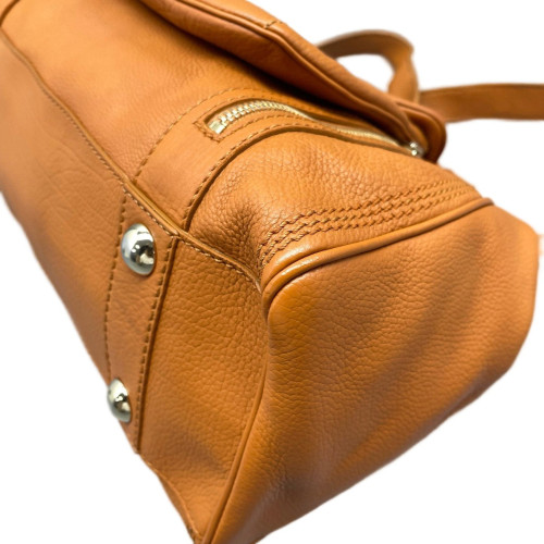 Celine Handbag Calfskin Orange