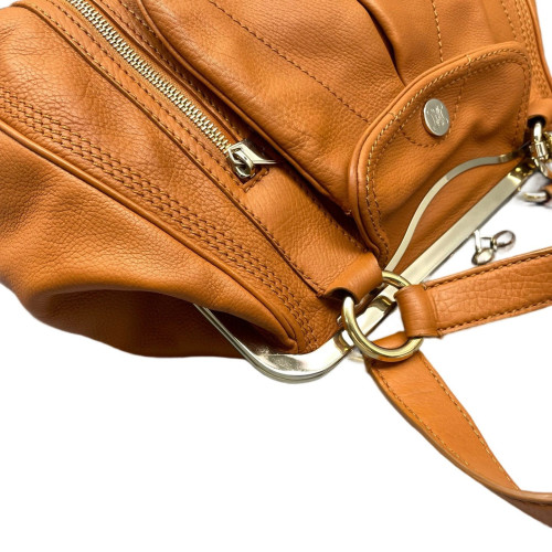 Celine Handbag Calfskin Orange