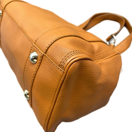 Celine Handbag Calfskin Orange