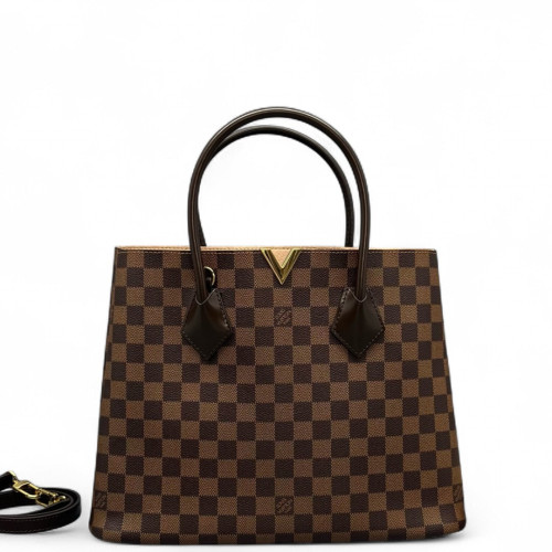 Louis Vuitton Kendington Handbag Damier Ebene Brown