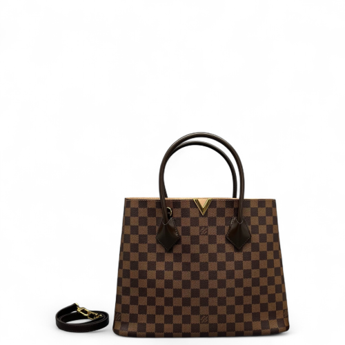 Louis Vuitton Kendington Handbag Damier Ebene Brown