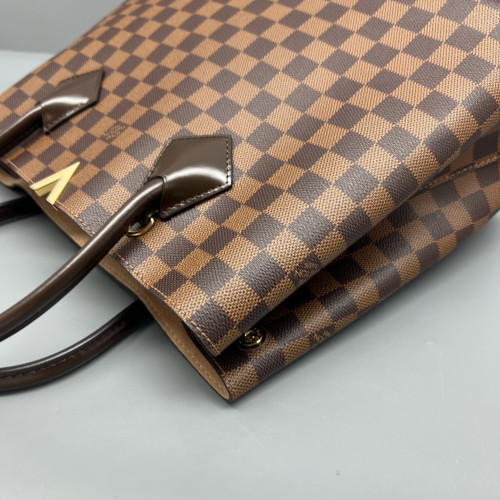 Louis Vuitton Kendington Handbag Damier Ebene Brown