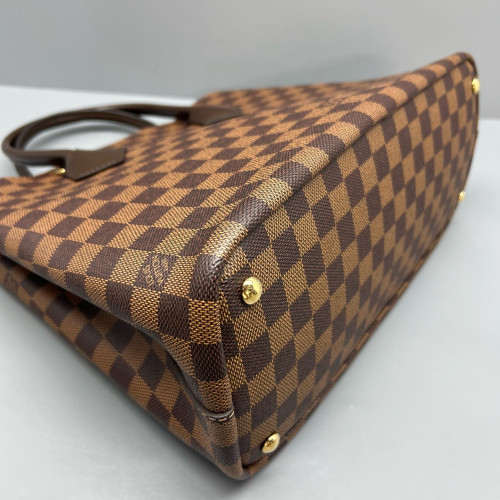 Louis Vuitton Kendington Handbag Damier Ebene Brown