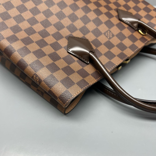 Louis Vuitton Kendington Handbag Damier Ebene Brown