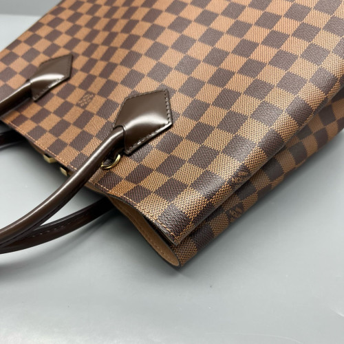 Louis Vuitton Kendington Handbag Damier Ebene Brown