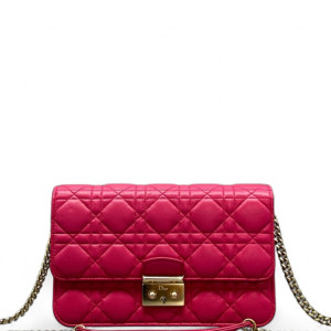 Dior Miss Dior Promenade Pouch Calfskin Rose