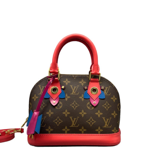 Louis Vuitton Alma BB Monogram Brown Red