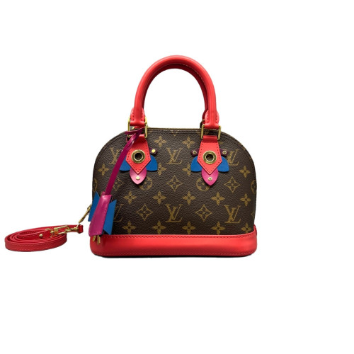 Louis Vuitton Alma BB Monogram Brown Red