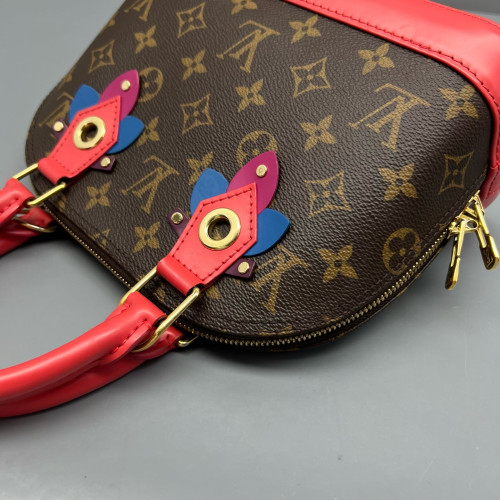 Louis Vuitton Alma BB Monogram Brown Red