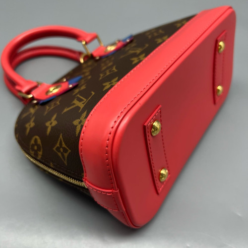 Louis Vuitton Alma BB Monogram Brown Red