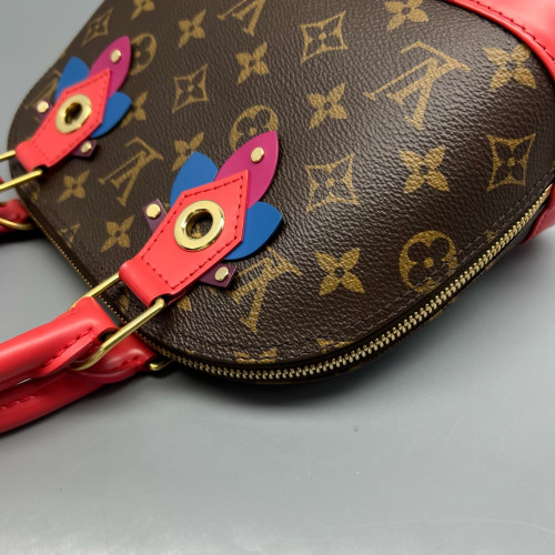 Louis Vuitton Alma BB Monogram Brown Red