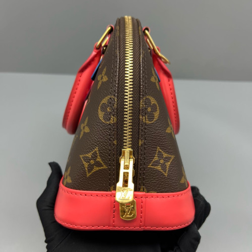 Louis Vuitton Alma BB Monogram Brown Red