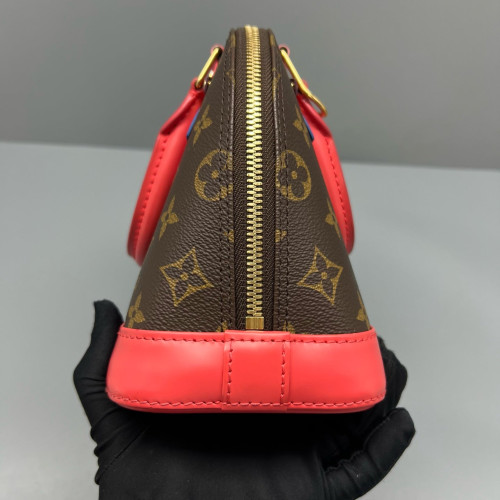 Louis Vuitton Alma BB Monogram Brown Red