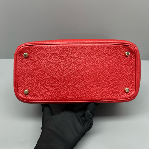 Dior Small Be Dior Flap Grained Calfskin Red