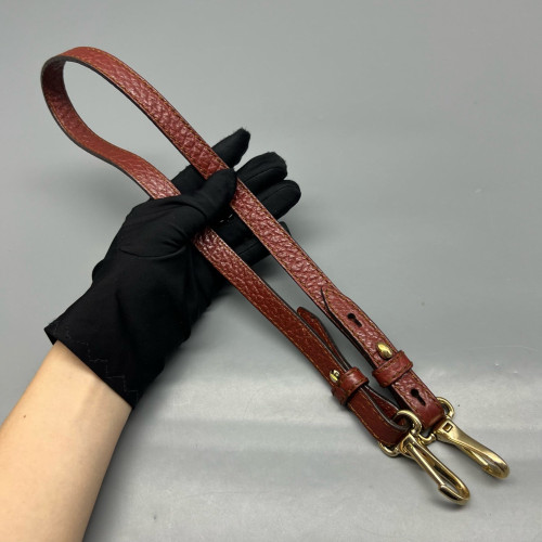 Burberry Shoulder Bag Grained Calfskin Burgundy Brown