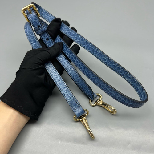 Burberry Small Orchard Bowling Bag Grained Calfskin Blue