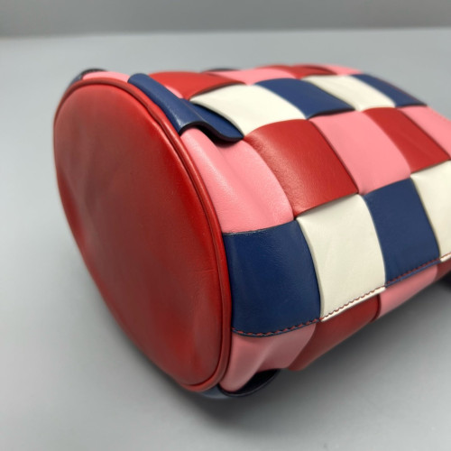 Miu Miu Bucket Calfskin Pink Blue Red