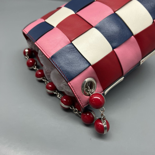 Miu Miu Bucket Calfskin Pink Blue Red