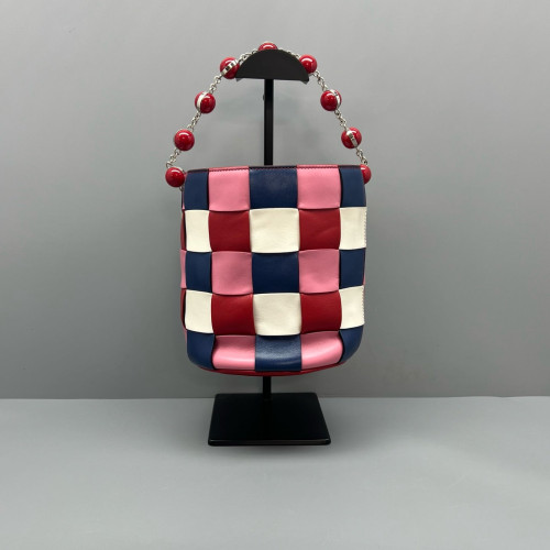 Miu Miu Bucket Calfskin Pink Blue Red