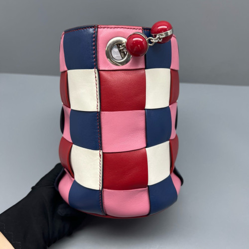 Miu Miu Bucket Calfskin Pink Blue Red