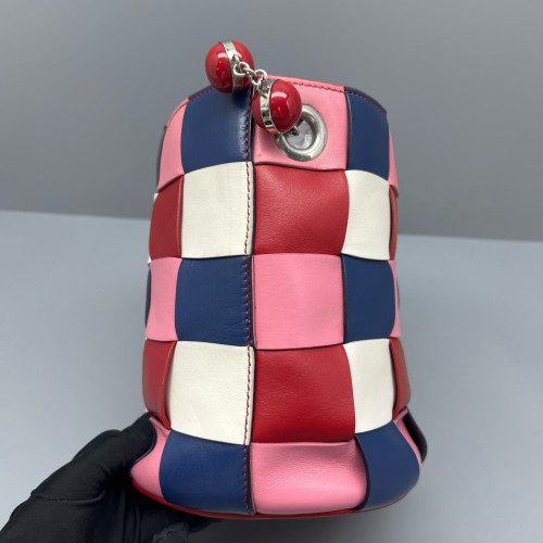 Miu Miu Bucket Calfskin Pink Blue Red