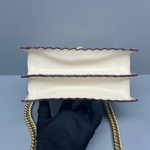 Fendi Small Kan I Calfskin White
