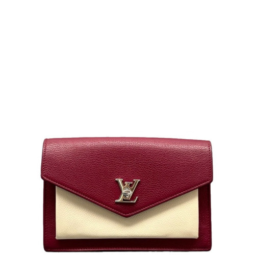 Louis Vuitton Mylockme Chain Pochette Calfskin Red White