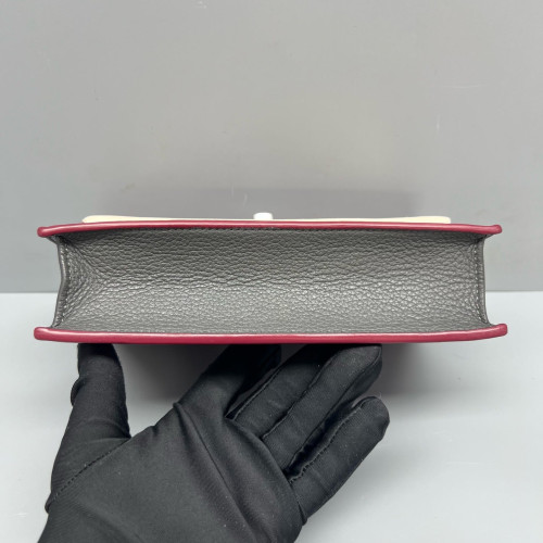 Louis Vuitton Mylockme Chain Pochette Calfskin Red White