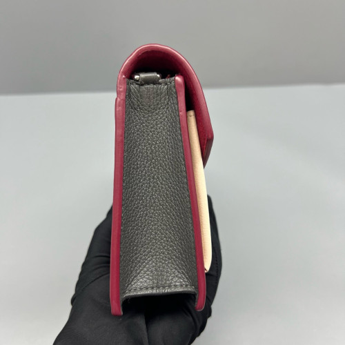 Louis Vuitton Mylockme Chain Pochette Calfskin Red White