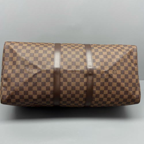 Louis Vuitton Keepall Bandouliere 55 Damier Ebene Brown