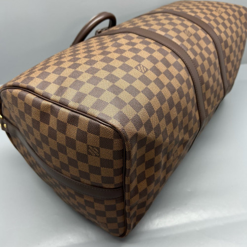 Louis Vuitton Keepall Bandouliere 55 Damier Ebene Brown