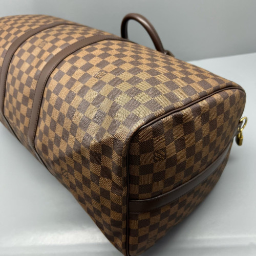 Louis Vuitton Keepall Bandouliere 55 Damier Ebene Brown