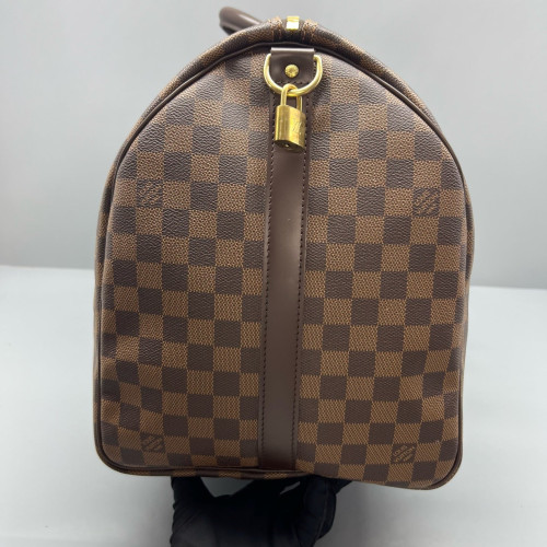 Louis Vuitton Keepall Bandouliere 55 Damier Ebene Brown