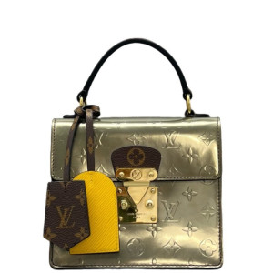 Louis Vuitton Spring Street Vernis Monogram Brown Yellow